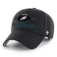 Бейсболка Philadelphia Eagles 47 2024 NFC Champions MVP - Black