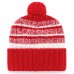 Шапка с помпоном Kansas City Chiefs 47 Super Bowl LIX Tavern Cuffed Knit - Red