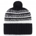 Шапка с помпоном Philadelphia Eagles 47 Super Bowl LIX Tavern Cuffed Knit - Black