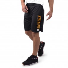 Шорты Pittsburgh Steelers MSX by Michael Strahan Black Mesh