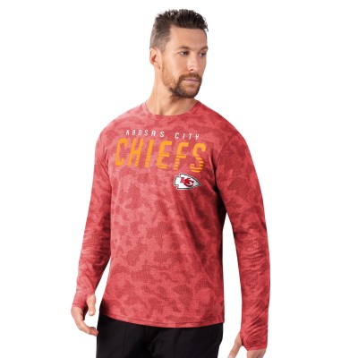 Kansas City Chiefs MSX by Michael Strahan Red Performance Camo Long Sleeve T-Shirt