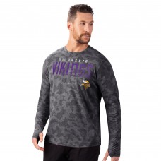 Minnesota Vikings MSX by Michael Strahan Black Performance Camo Long Sleeve T-Shirt
