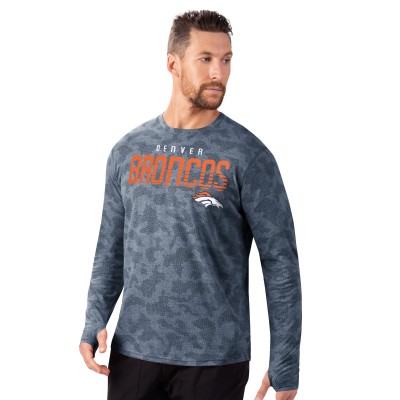 Футболка с длинным рукавом Denver Broncos MSX by Michael Strahan Navy Performance Camo