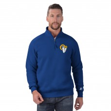 Los Angeles Rams Starter Classic Quarter-Zip Pullover Sweatshirt - Royal