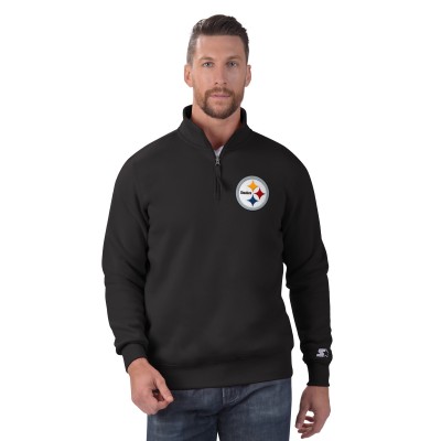 Кофта Pittsburgh Steelers Starter Black Classic Quarter-Zip