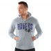 Толстовка на молнии Baltimore Ravens Starter Heather Gray Distressed Classic