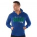 Seattle Seahawks Starter Royal Distressed Classic Full-Zip Hoodie Seattle Seahawks Starter Royal Distressed Classic Full-Zip Hoodie