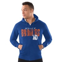 Толстовка на молнии Denver Broncos Starter Royal Distressed Classic