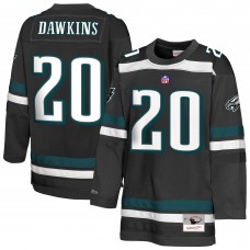 Подростковая Philadelphia Eagles Brian Dawkins Mitchell & Ness Black Hockey Fashion Jersey