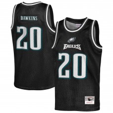 Подростковая Philadelphia Eagles Brian Dawkins Mitchell & Ness Black Retired Player NFL Basketball Fashion Jersey