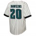 Подростковая Philadelphia Eagles Brian Dawkins Mitchell & Ness Cream Retired Player Name & Number Baseball Jersey