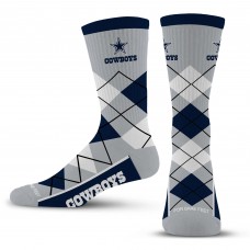Unisex Dallas Cowboys For Bare Feet Argyle Fyre Crew Socks