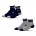 WoDallas Cowboys For Bare Feet Cozy Two-Pack Quarter-Length Sock Set WoDallas Cowboys For Bare Feet Cozy Two-Pack Quarter-Length Sock Set