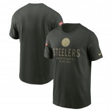 Футболка Pittsburgh Steelers Nike Forest Green 2025 Salute to Service Sideline Primary Edge Dri-FIT