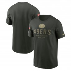 Футболка San Francisco 49ers Nike Forest Green 2025 Salute to Service Sideline Primary Edge Dri-FIT