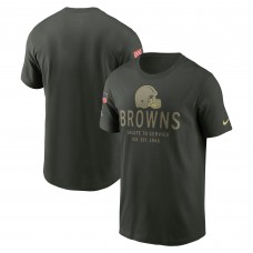 Футболка Cleveland Browns Nike Forest Green 2025 Salute to Service Sideline Primary Edge Dri-FIT