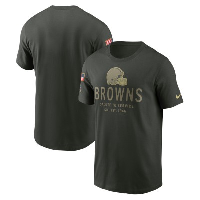 Футболка Cleveland Browns Nike Forest Green 2025 Salute to Service Sideline Primary Edge Dri-FIT