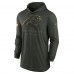 Carolina Panthers Nike Forest Green 2025 Salute to Service Sideline Dri-FIT Lightweight Hooded Pullover