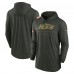 New York Jets Nike Forest Green 2025 Salute to Service Sideline Dri-FIT Lightweight Hooded Pullover