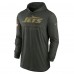 New York Jets Nike Forest Green 2025 Salute to Service Sideline Dri-FIT Lightweight Hooded Pullover