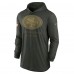 San Francisco 49ers Nike Forest Green 2025 Salute to Service Sideline Dri-FIT Lightweight Hooded Pullover