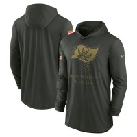 Tampa Bay Buccaneers Nike Forest Green 2025 Salute to Service Sideline Dri-FIT Lightweight Hooded Pullover