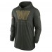 Washington Commanders Nike Forest Green 2025 Salute to Service Sideline Dri-FIT Lightweight Hooded Pullover