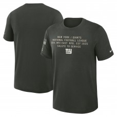 Футболка New York Giants Nike Dark Green 2025 Salute to Service Sideline Slub Dri-FIT