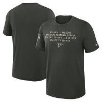 Футболка Atlanta Falcons Nike Dark Green 2025 Salute to Service Sideline Slub Dri-FIT