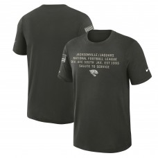 Футболка Jacksonville Jaguars Nike Forest Green 2025 Salute to Service Sideline Slub Dri-FIT