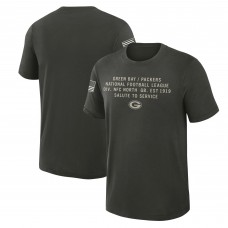 Футболка Green Bay Packers Nike Forest Green 2025 Salute to Service Sideline Slub Dri-FIT