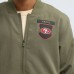 Бомбер San Francisco 49ers Nike Olive 2025 Salute to Service Sideline
