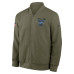 Куртка Detroit Lions Nike 2025 Salute to Service Sideline Full-Zip Bomber - Olive