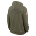 Толстовка Arizona Cardinals Nike Olive 2025 Salute to Service Sideline Standard Issue Dri-FIT