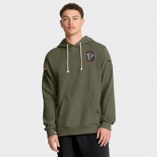 Толстовка Atlanta Falcons Nike Olive 2025 Salute to Service Sideline Standard Issue Dri-FIT