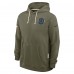 Толстовка Indianapolis Colts Nike Olive 2025 Salute to Service Sideline Standard Issue Dri-FIT