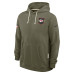 Толстовка Kansas City Chiefs Nike 2025 Salute to Service Sideline Standard Issue Dri-FIT - Olive