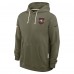 Толстовка San Francisco 49ers Nike Olive 2025 Salute to Service Sideline Standard Issue Dri-FIT