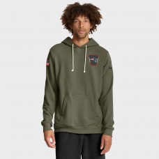 Толстовка New England Patriots Nike Olive 2025 Salute to Service Sideline Standard Issue Dri-FIT