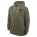 Толстовка Tampa Bay Buccaneers Nike Olive 2025 Salute to Service Sideline Standard Issue Dri-FIT