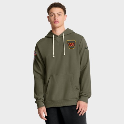 Толстовка Washington Commanders Nike Olive 2025 Salute to Service Sideline Standard Issue Dri-FIT