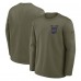 Футболка с длинным рукавом Buffalo Bills Nike Olive 2025 Salute to Service Sideline Coaches Therma-FIT