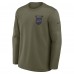 Футболка с длинным рукавом Buffalo Bills Nike Olive 2025 Salute to Service Sideline Coaches Therma-FIT
