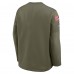Футболка с длинным рукавом Buffalo Bills Nike Olive 2025 Salute to Service Sideline Coaches Therma-FIT