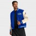 Seattle Seahawks Nike Royal/Cream Rewind Legacy Full-Snap Bomber Jacket
