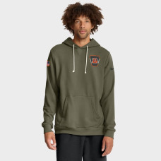 Толстовка Cincinnati Bengals Nike Big & Tall 2025 Salute to Service Sideline Dominant Force Dri-FIT - Olive
