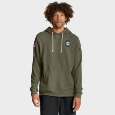 Толстовка Miami Dolphins Nike Big & Tall 2025 Salute to Service Sideline Dominant Force Dri-FIT - Olive