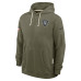 Толстовка Las Vegas Raiders Nike Big & Tall 2025 Salute to Service Sideline Dominant Force Dri-FIT - Olive