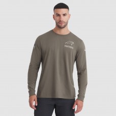 Футболка с длинным рукавом Carolina Panthers Nike Olive 2025 Salute to Service Sideline