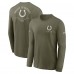 Футболка с длинным рукавом Indianapolis Colts Nike Olive 2025 Salute to Service Sideline